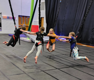 Bungee Dont Break the Chain Game Kids Party edited 300x257